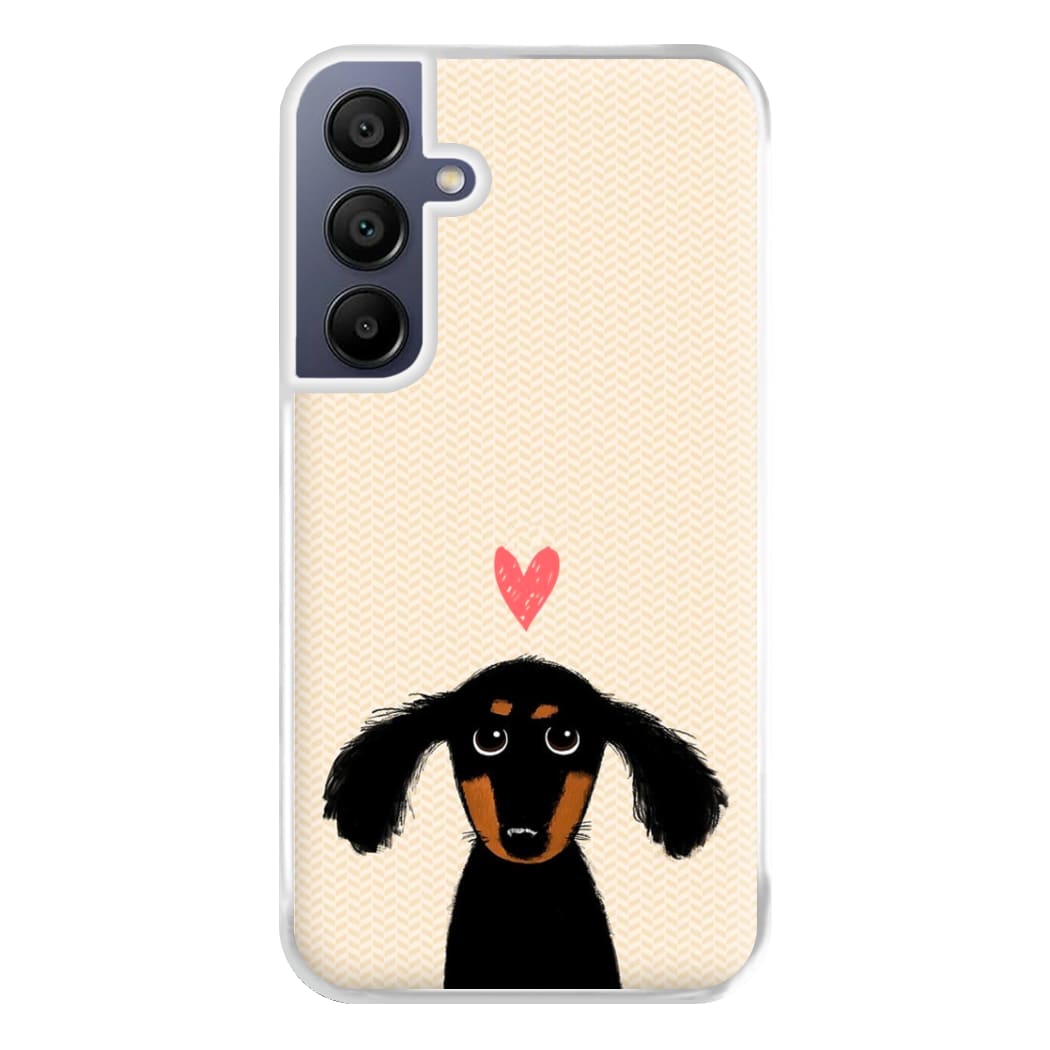 Dachshund Puppy Love Phone Case for Galaxy A16