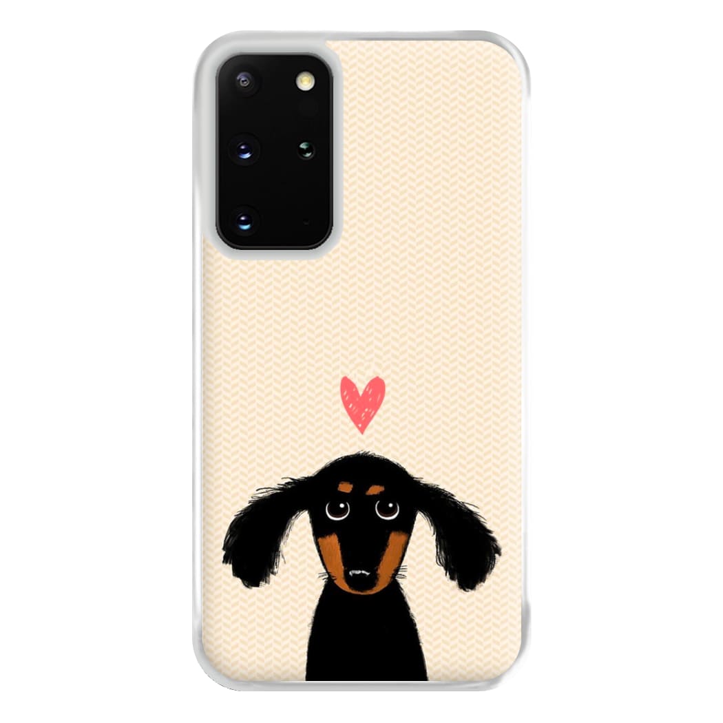 Dachshund Puppy Love Phone Case for Galaxy S20 Plus