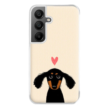 Dachshund Puppy Love Phone Case for Galaxy A55