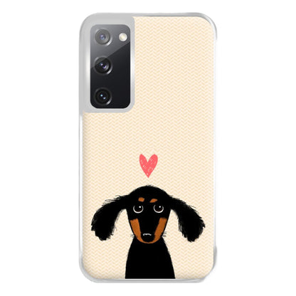 Dachshund Puppy Love Phone Case for Galaxy S20FE