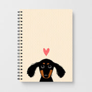 Dachshund Puppy Love Notebook 1