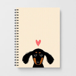 Dachshund Puppy Love Notebook - Fun Cases