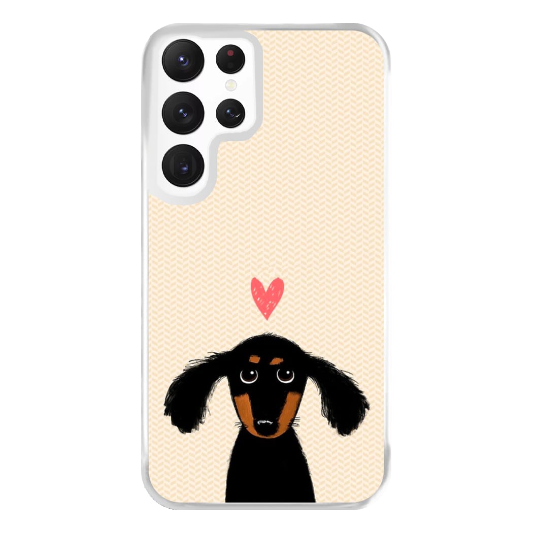 Dachshund Puppy Love Phone Case for Galaxy S22 Ultra