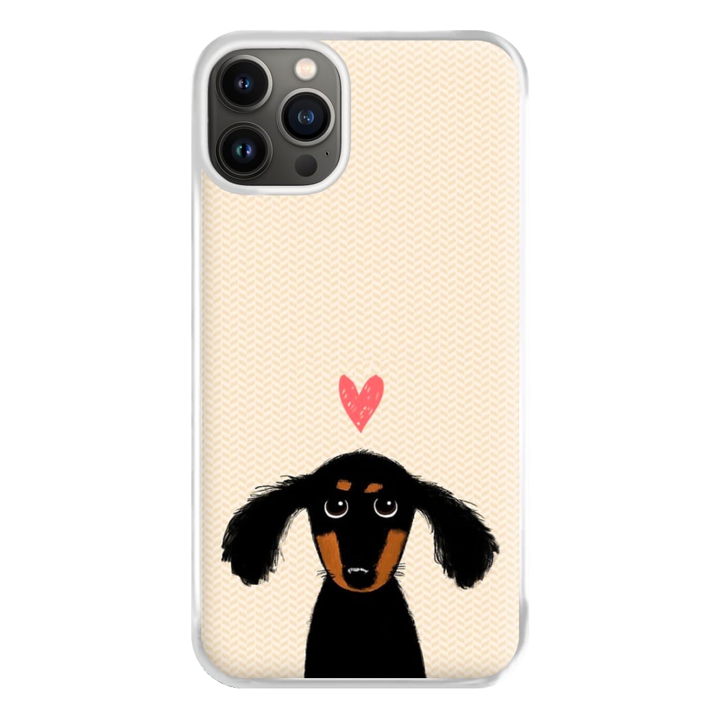 Dachshund Puppy Love Phone Case for iPhone 13