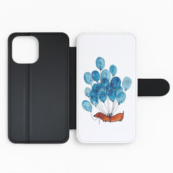 Dachshund And Balloons Flip Wallet Phone Case
