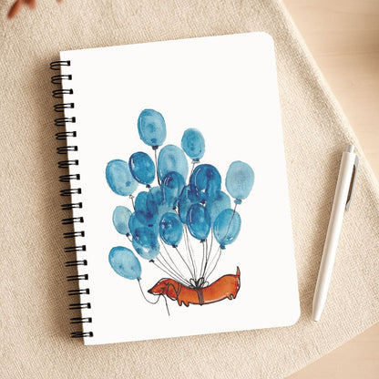 Dachshund And Balloons Notepad