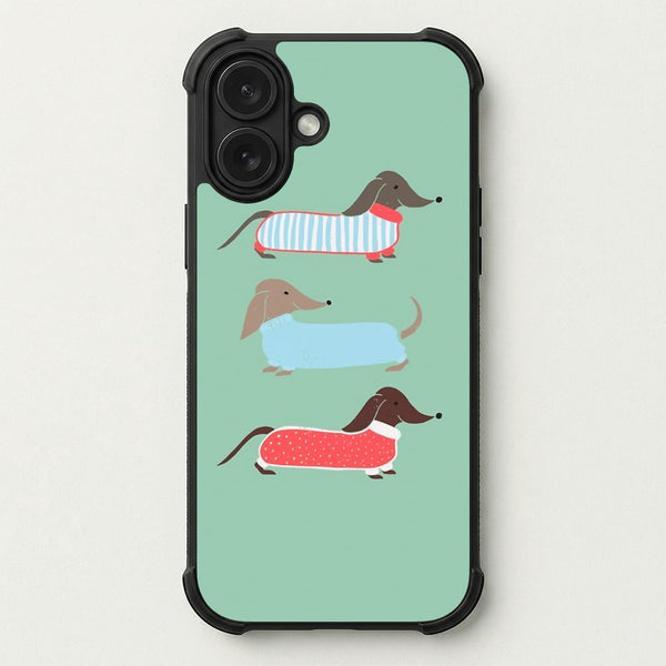 Sausage Dogs in Jumpers Phone Case — Bumper case