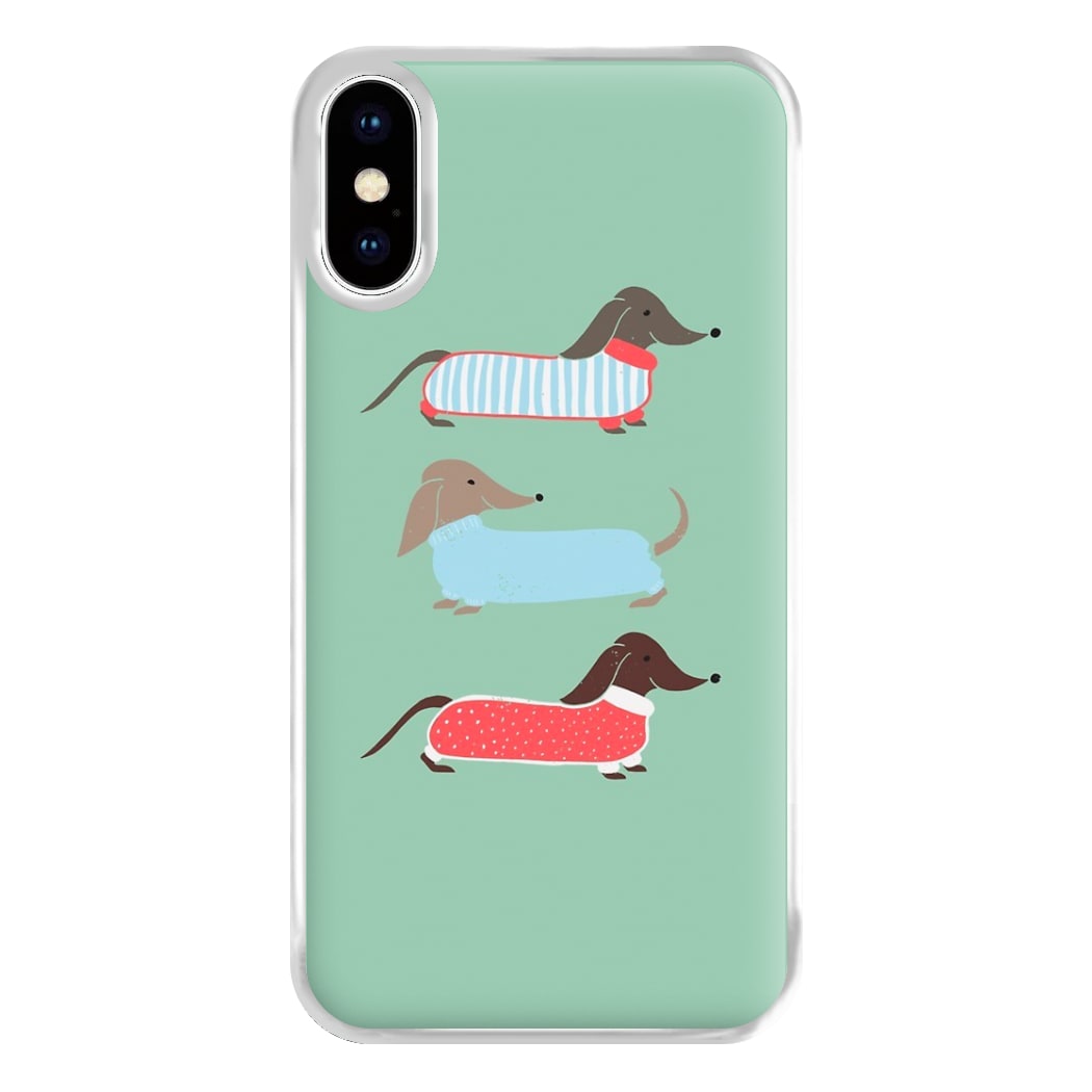 Sausage Dogs in Jumpers Phone Case for iPhone XS Max