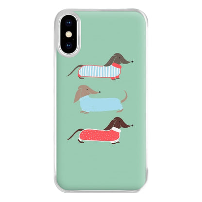 Sausage Dogs in Jumpers Phone Case for iPhone XS Max