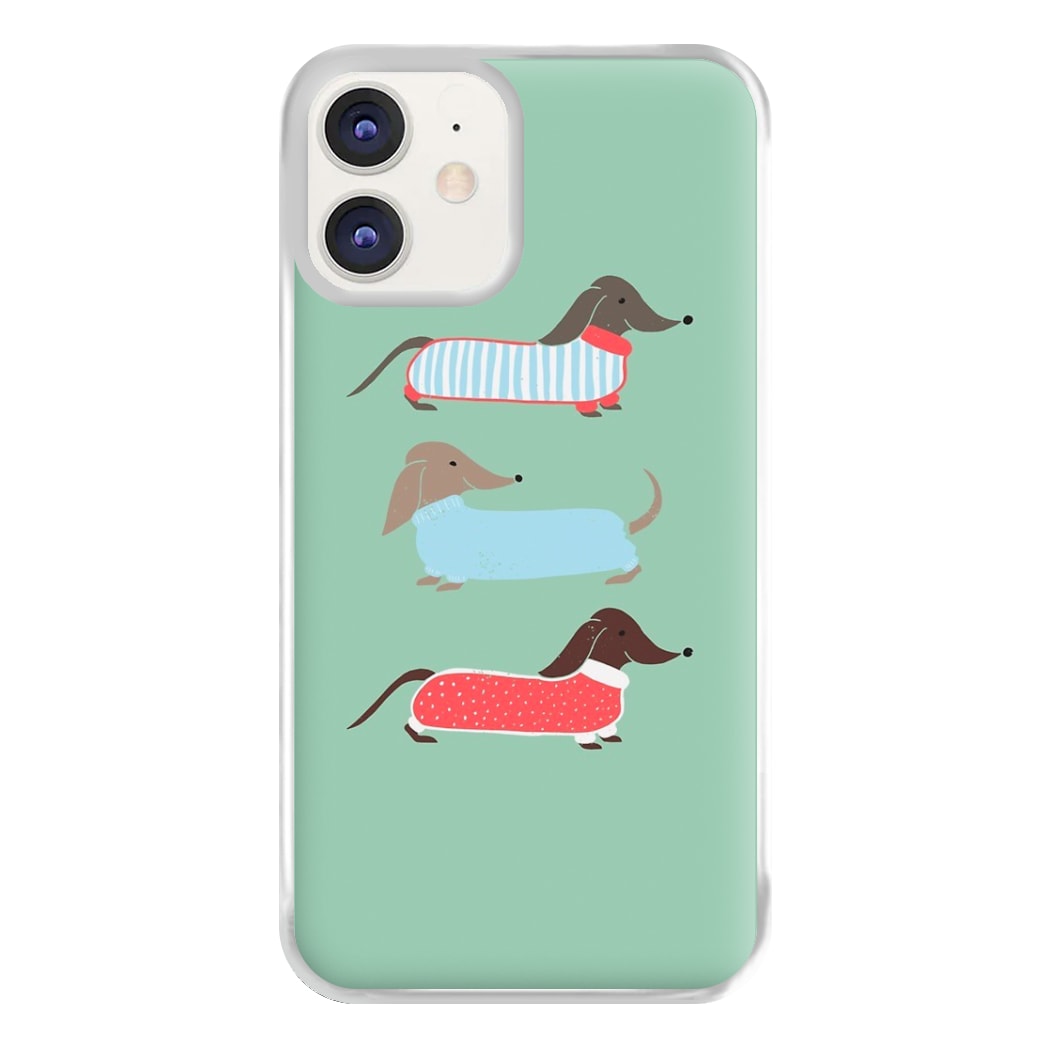 Sausage Dogs in Jumpers Phone Case for iPhone 11