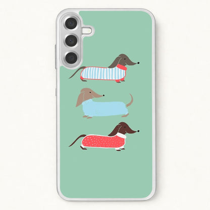Sausage Dogs in Jumpers Phone Case for Galaxy A17
