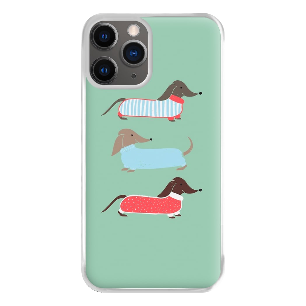 Sausage Dogs in Jumpers Phone Case for iPhone 12 Pro Max