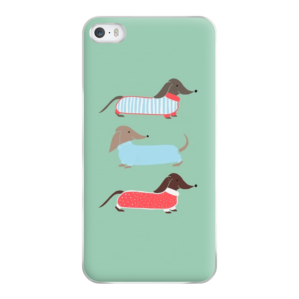 Sausage Dogs in Jumpers Phone Case for iPhone 5 / 5s / SE 2016