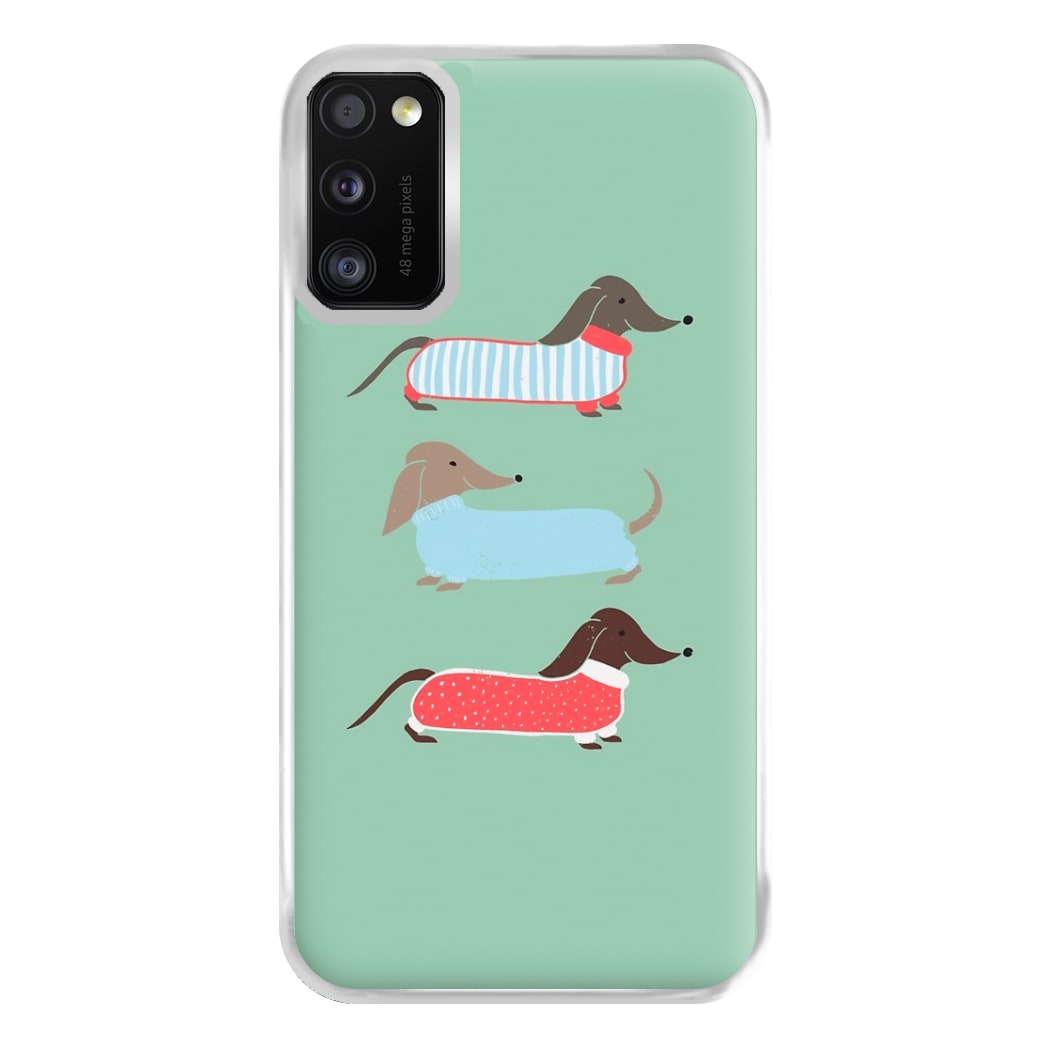 Sausage Dogs in Jumpers Phone Case for Galaxy A41