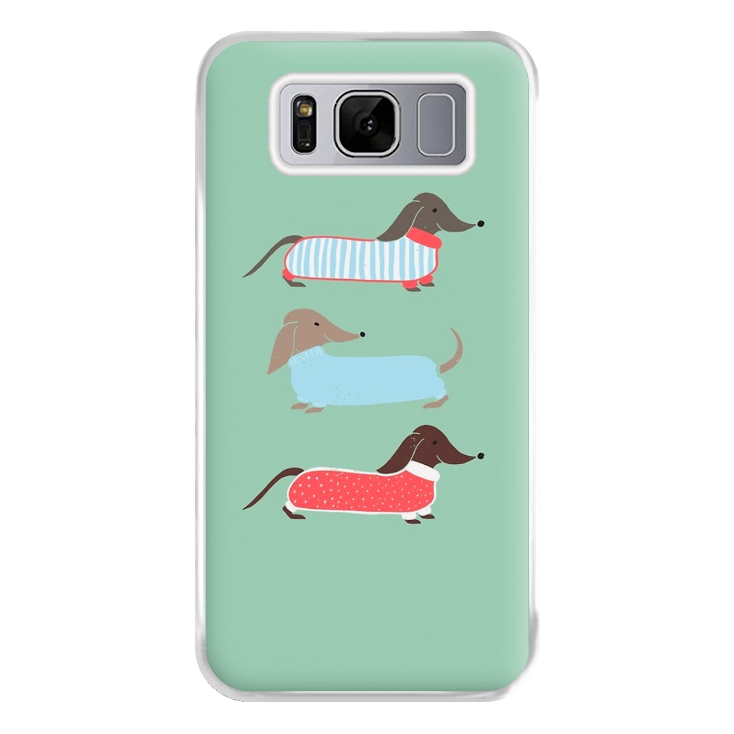 Sausage Dogs in Jumpers Phone Case for Galaxy S8 Plus