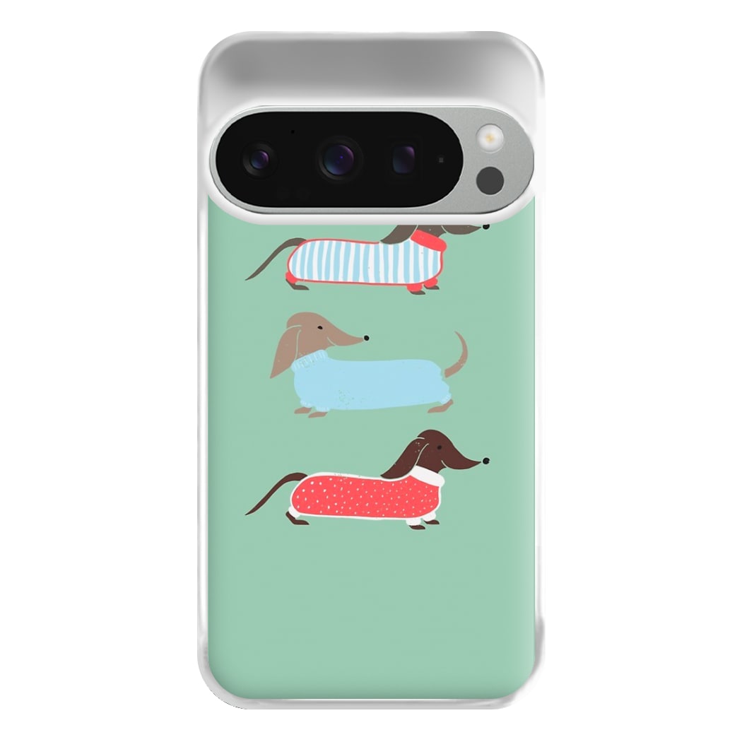 Sausage Dogs in Jumpers Phone Case for Google Pixel 9 Pro XL