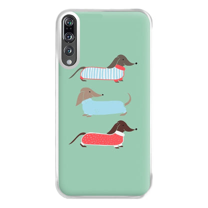 Sausage Dogs in Jumpers Phone Case for Huawei P20 Pro