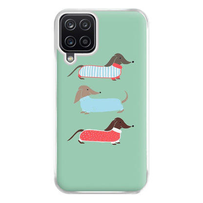 Sausage Dogs in Jumpers Phone Case for Galaxy A12