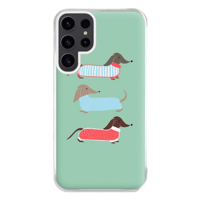 Sausage Dogs in Jumpers Phone Case for Galaxy S23 Ultra