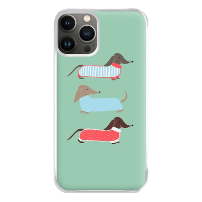 Sausage Dogs in Jumpers Phone Case for iPhone 11 Pro Max