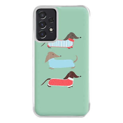 Sausage Dogs in Jumpers Phone Case for Galaxy A52 / A52s