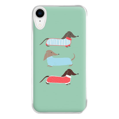 Sausage Dogs in Jumpers Phone Case for iPhone XR