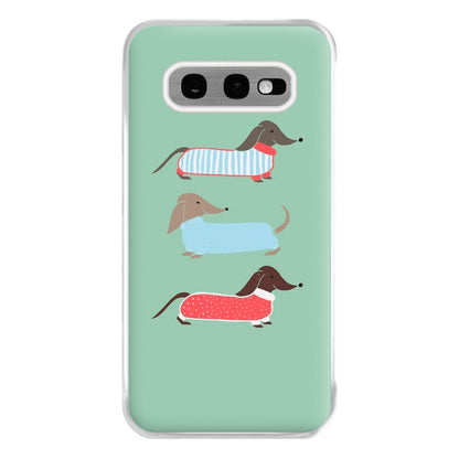 Sausage Dogs in Jumpers Phone Case for Galaxy S10e