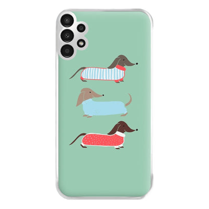 Sausage Dogs in Jumpers Phone Case for Galaxy A13