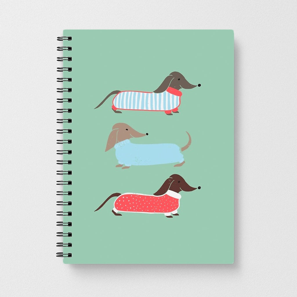 Sausage Dogs in Jumpers Notebook - Fun Cases