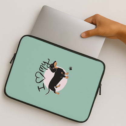 I Love My Dachshund MacBook Case