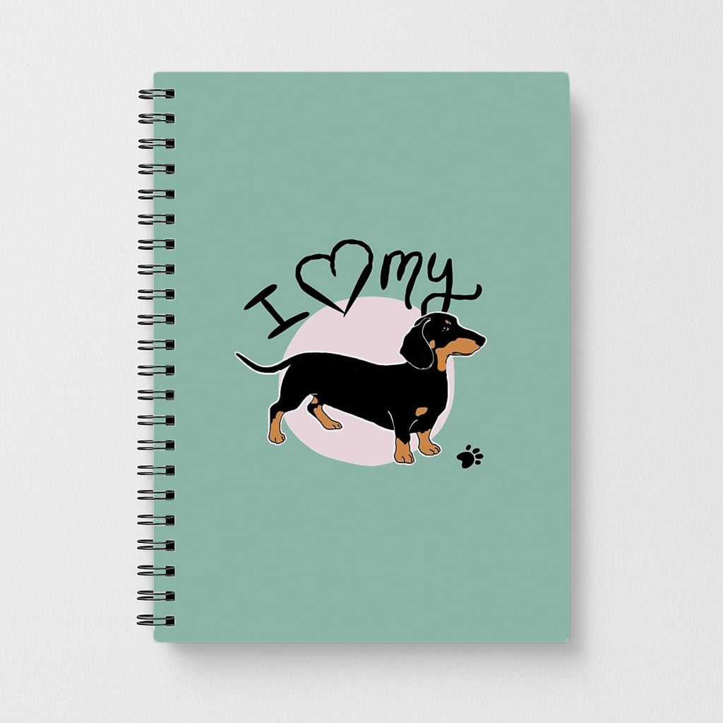 I Love My Dachshund Notebook