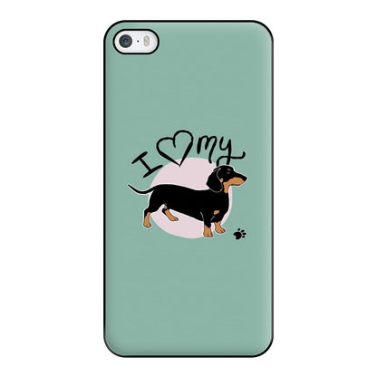 I Love My Dachshund Phone Case for iPhone 5 / 5s / SE 2016