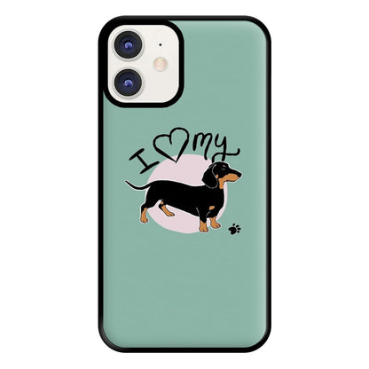 I Love My Dachshund Phone Case for iPhone 11