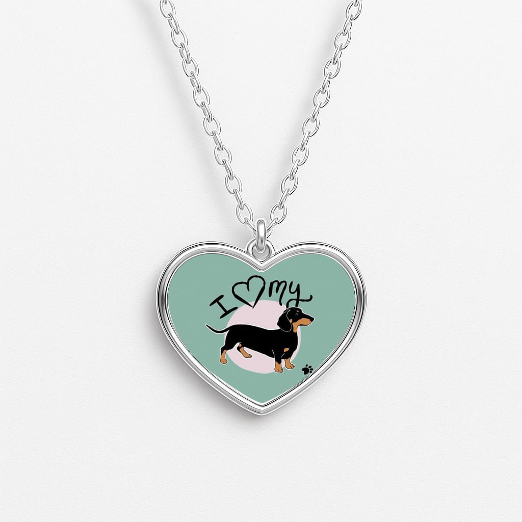 I Love My Dachshund Necklace