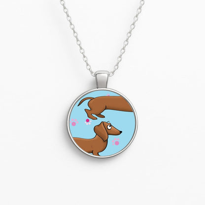 Dachshund 360 Circle Necklace