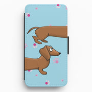 Dachshund 360 Flip Wallet Phone Case 1