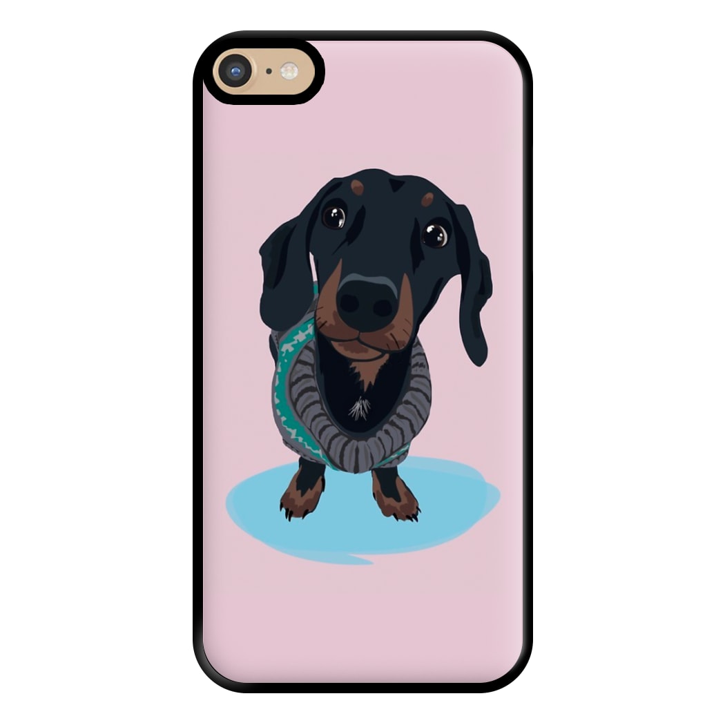 Cartoon Dachshund Phone Case for iPhone 6 Plus / 7 Plus / 8 Plus