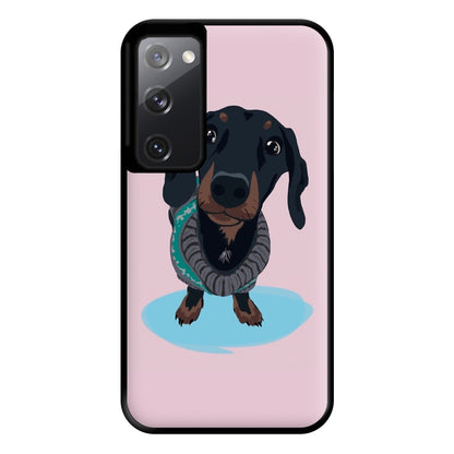 Cartoon Dachshund Phone Case for Galaxy S20FE