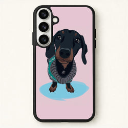 Cartoon Dachshund Phone Case for Galaxy S26