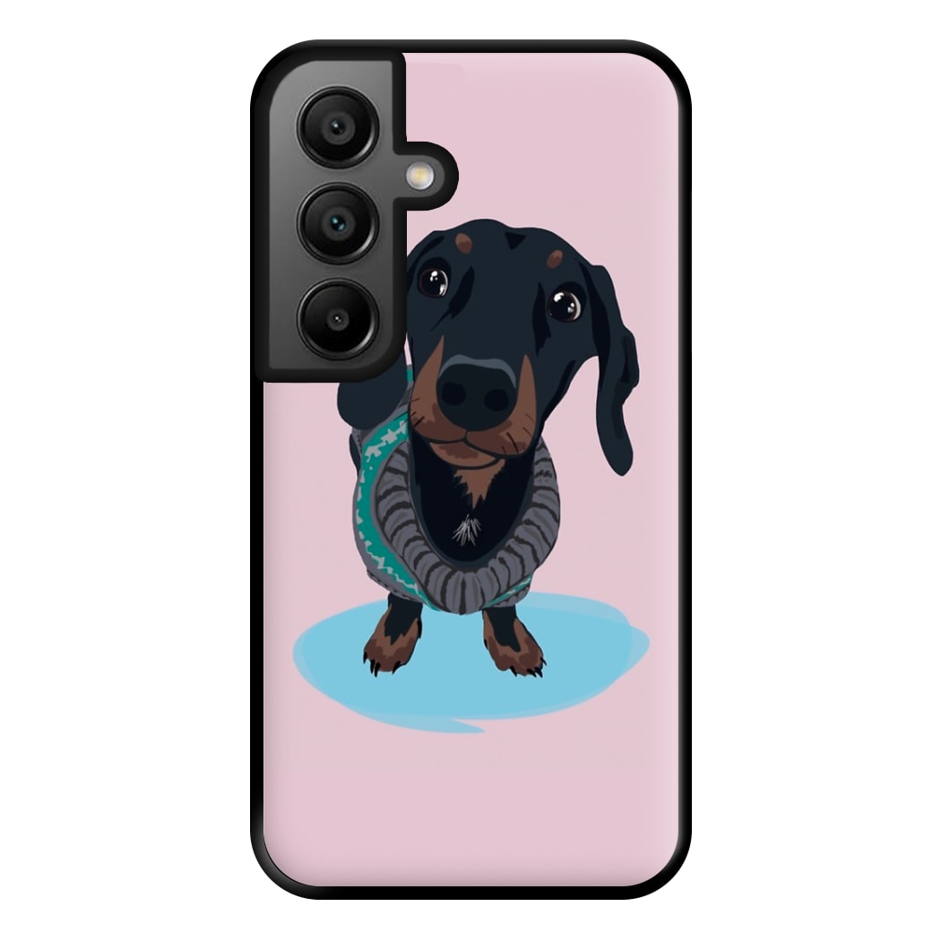 Cartoon Dachshund Phone Case for Google Pixel 8