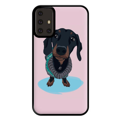 Cartoon Dachshund Phone Case for Galaxy A71