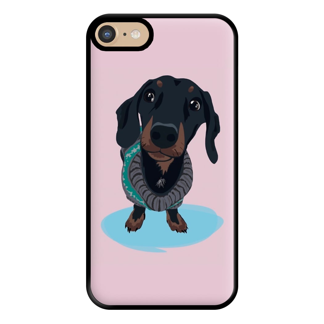 Cartoon Dachshund Phone Case for iPhone 6 / 7 / 8 / SE