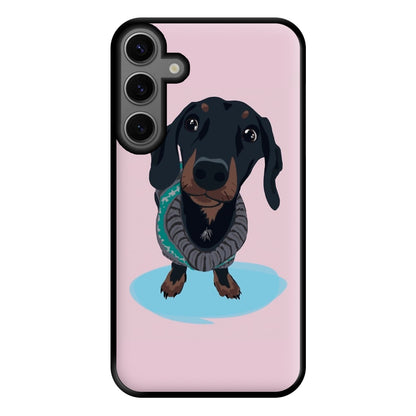 Cartoon Dachshund Phone Case for Galaxy S23FE