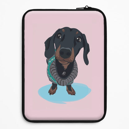 Cartoon Dachshund Universal Laptop Sleeve