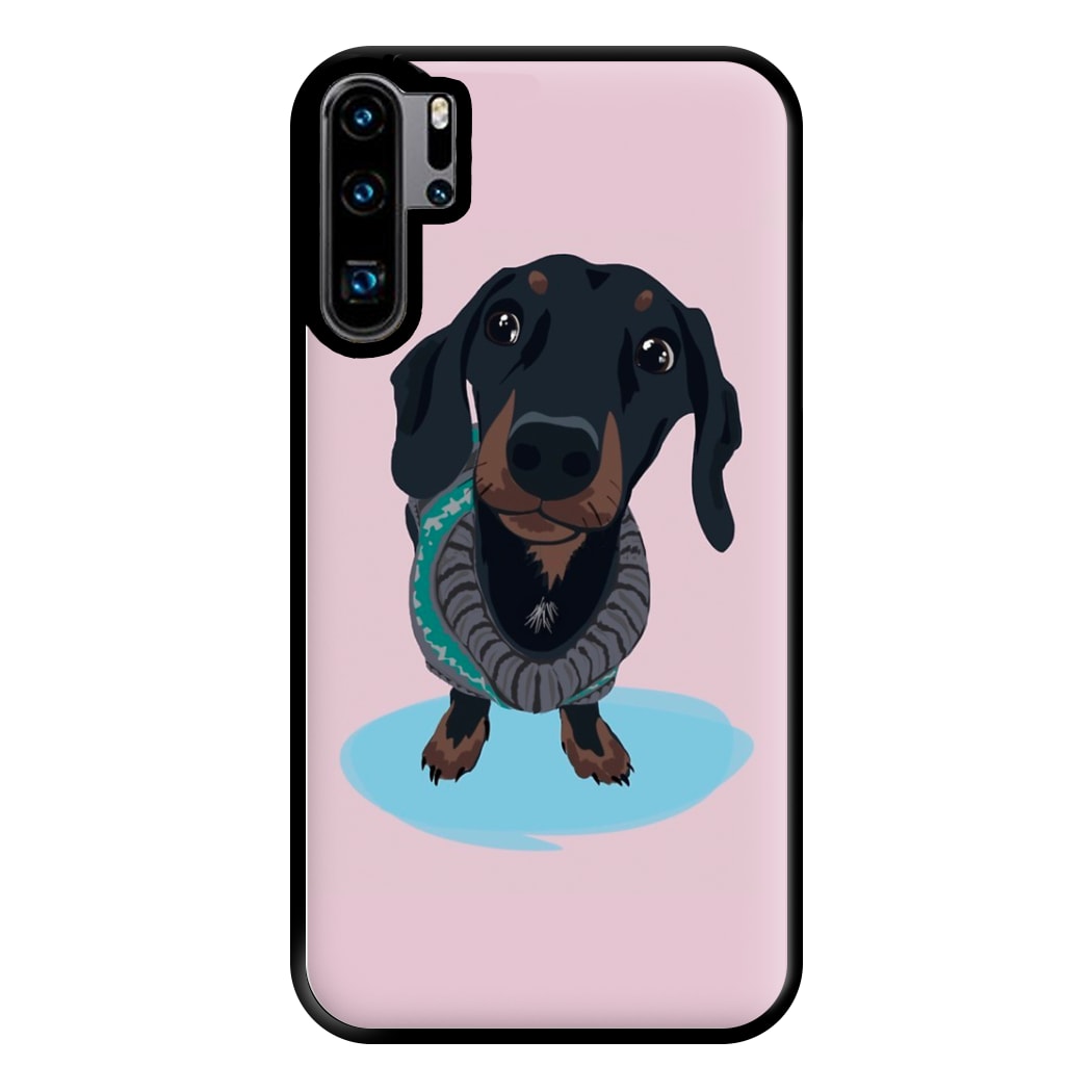 Cartoon Dachshund Phone Case for Huawei P30 Pro