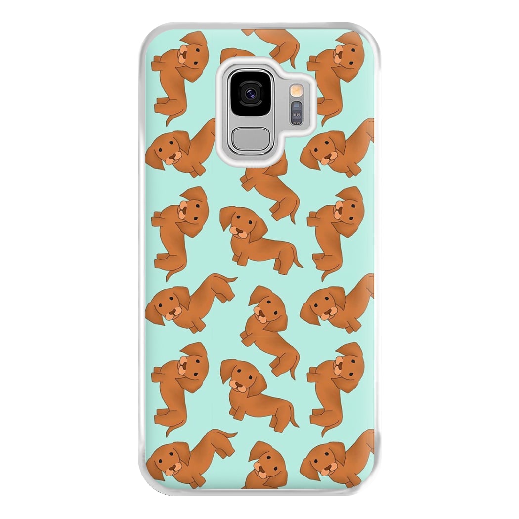 Sausage Dog Pattern Phone Case for Galaxy S9 Plus