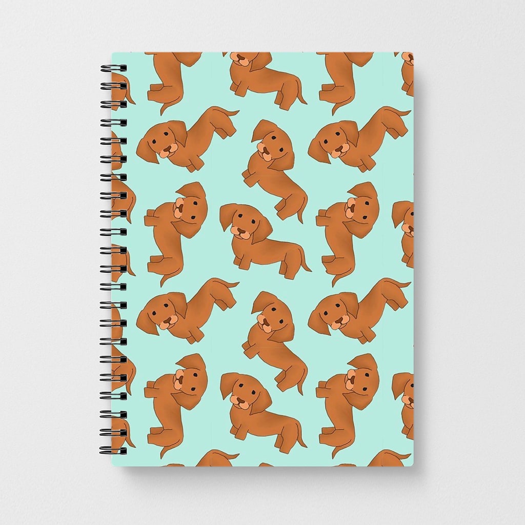 Sausage Dog Pattern Notebook - Fun Cases