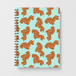 Sausage Dog Pattern Notebook - Fun Cases