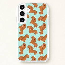 Sausage Dog Pattern Phone Case for Galaxy S26 Plus