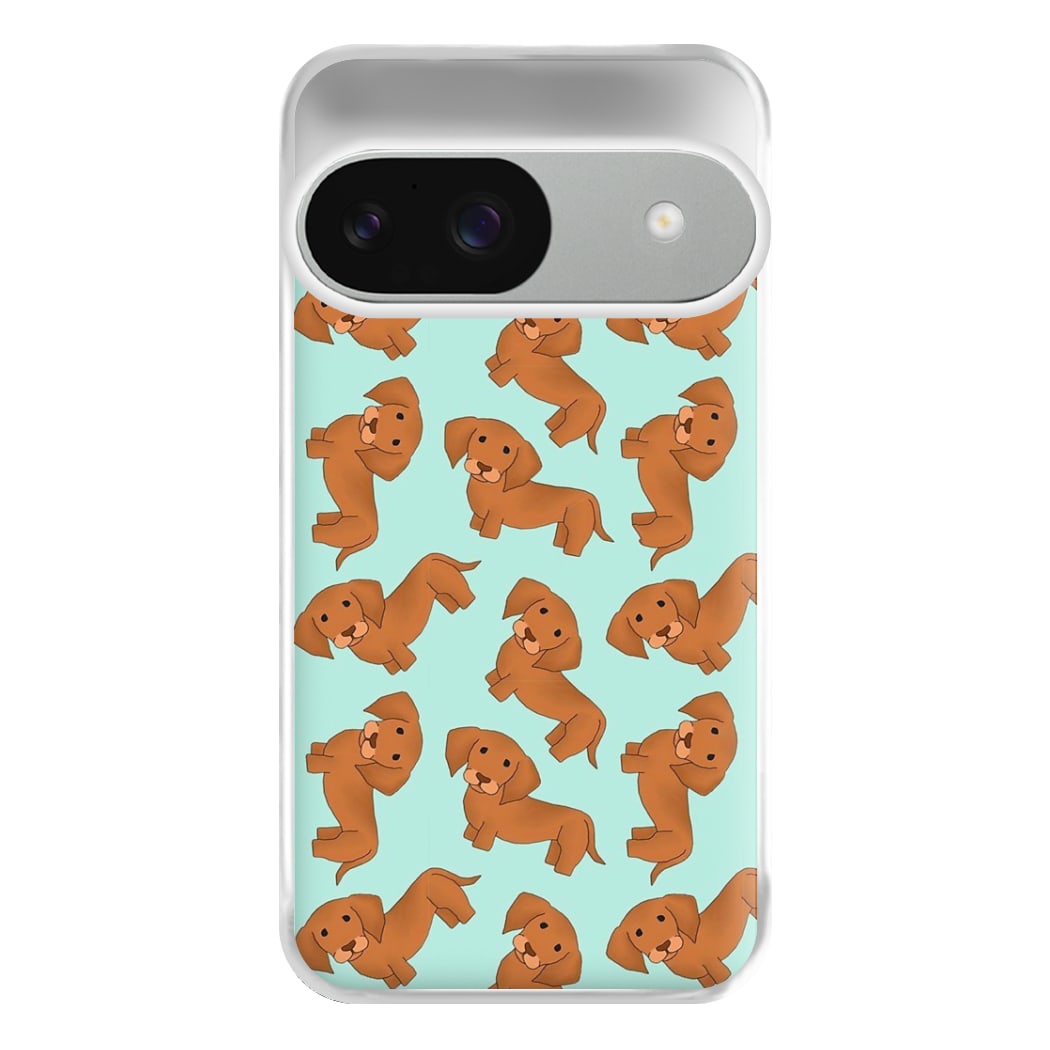 Sausage Dog Pattern Phone Case for Google Pixel 9 / 9 Pro